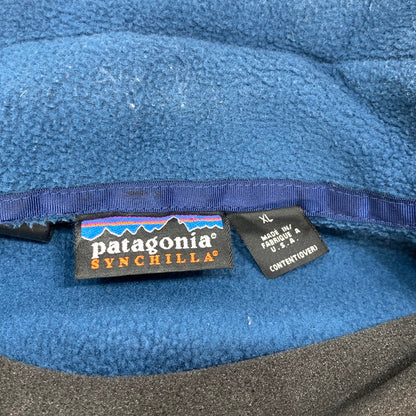 【中古品】【メンズ】 patagonia パタゴニア USA製 SYNCHILLA FLEECE JACKET シンチラ フリースジャケット アウター ブランド 古着 144-260404-gm-15-fuz サイズ：XL カラー：ブルー 万代Net店