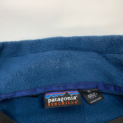 【中古品】【メンズ】 patagonia パタゴニア USA製 SYNCHILLA FLEECE JACKET シンチラ フリースジャケット アウター ブランド 古着 144-260404-gm-15-fuz サイズ：XL カラー：ブルー 万代Net店