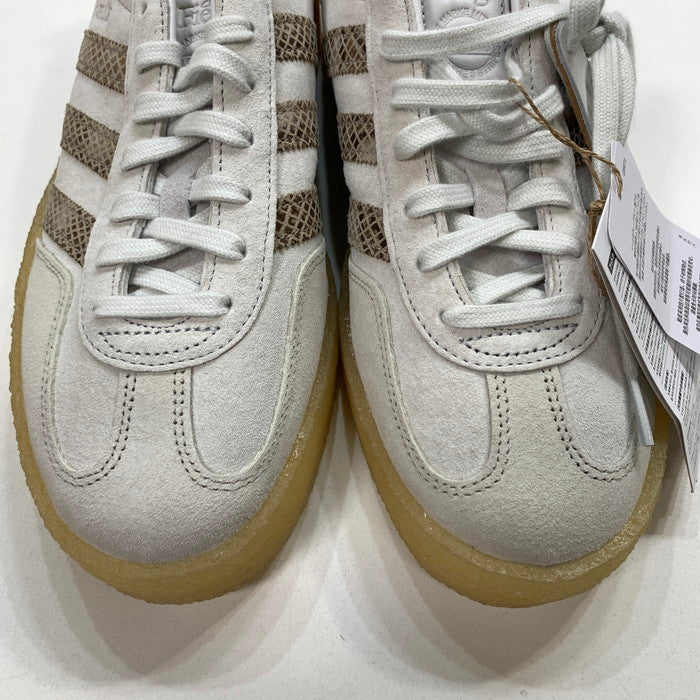 【中古美品】【メンズ】 adidas アディダス KITH RONNIE FIEG CLARKS JS1754 GAZELLE INDOOR SNAKESKIN キス クラークス スニーカー 161-251129-gm-12-fuz サイズ：28.5cm カラー：ホワイト 万代Net店