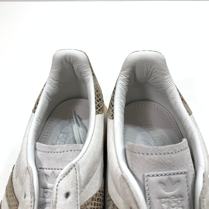 【中古美品】【メンズ】 adidas アディダス KITH RONNIE FIEG CLARKS JS1754 GAZELLE INDOOR SNAKESKIN キス クラークス スニーカー 161-251129-gm-12-fuz サイズ：28.5cm カラー：ホワイト 万代Net店