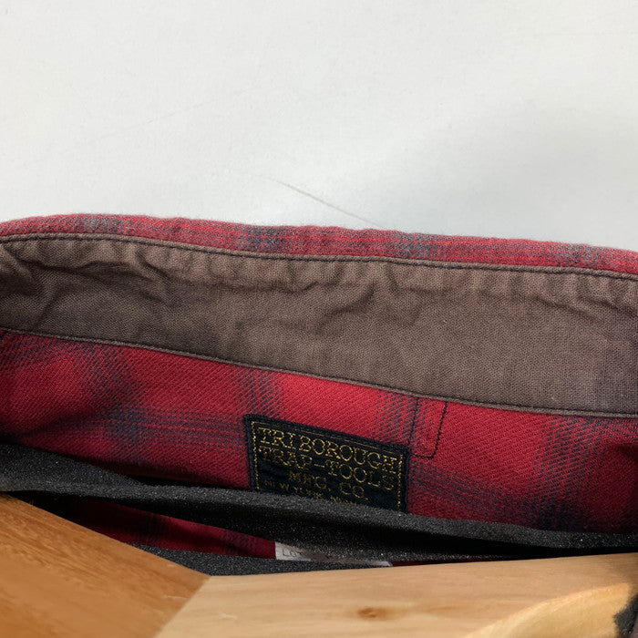 【中古品】【メンズ】 COLIMBO TRIBOROUGH TRAP TOOLS CHECK SHIRT 長袖チェックシャツ ブランド 古着 145-260228-gm-13-fuz サイズ：15 カラー：レッド 万代Net店