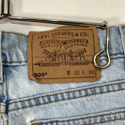 【中古品】【メンズ】 Levi's リーバイス 505 90年代 デニムショーツ ハーフパンツ ブランド 古着 156-260321-gm-40-fuz サイズ：30 カラー：インディゴ 万代Net店