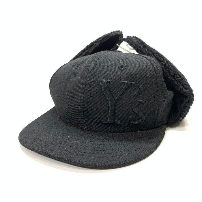 【中古品】【メンズ】 Y's ワイズ NEW ERA ニューエラ DOGEAR Y'S LOGO CAP ロゴキャップ ブランド 帽子 185-260117-gm-24-fuz サイズ：57.7cm カラー：ブラック 万代Net店