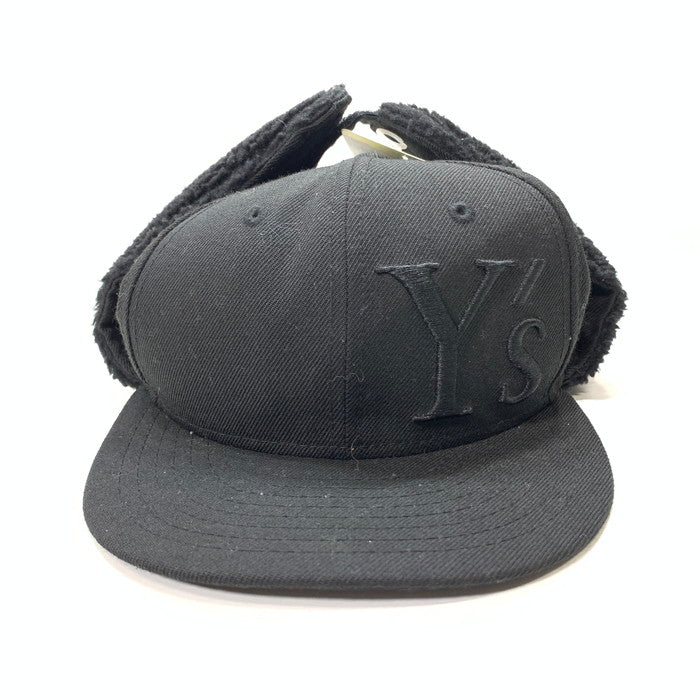 【中古品】【メンズ】 Y's ワイズ NEW ERA ニューエラ DOGEAR Y'S LOGO CAP ロゴキャップ ブランド 帽子 185-260117-gm-24-fuz サイズ：57.7cm カラー：ブラック 万代Net店