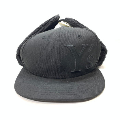 【中古品】【メンズ】 Y's ワイズ NEW ERA ニューエラ DOGEAR Y'S LOGO CAP ロゴキャップ ブランド 帽子 185-260117-gm-24-fuz サイズ：57.7cm カラー：ブラック 万代Net店