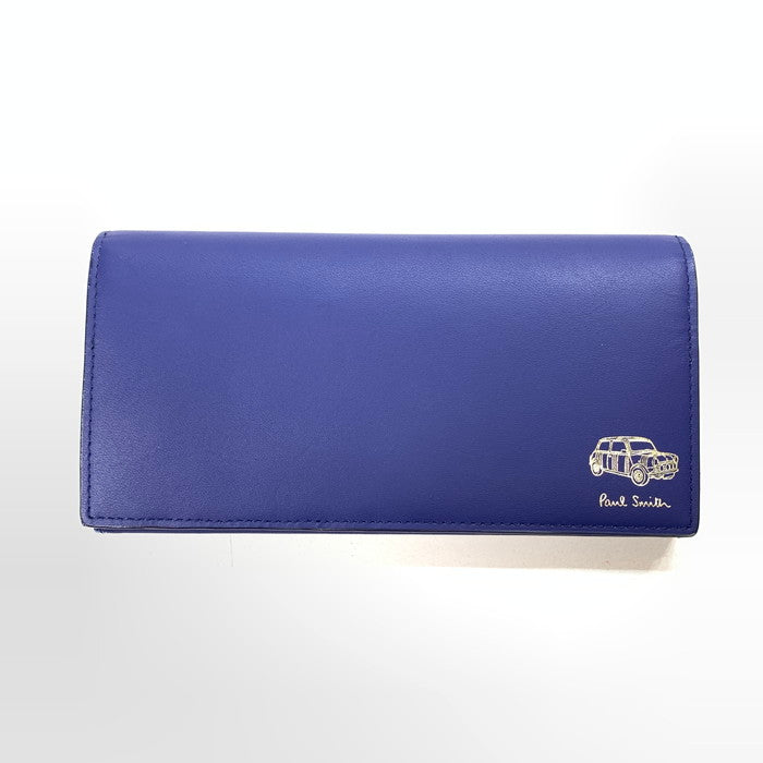 【中古美品】【メンズ】 ポール・スミス 長財布 ブランド 財布 ウォレット 200-250621-gm-28-fuz カラー：ブルー 万代Net店