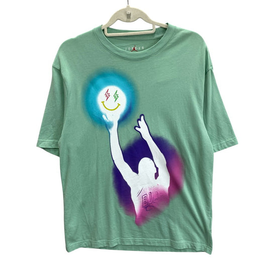 【中古品】【メンズ】 ナイキ JORDAN J BALVIN 半袖Tシャツ カットソー トップス ブランド 古着 148-250809-gm-17-fuz サイズ：L カラー：グリーン 万代Net店