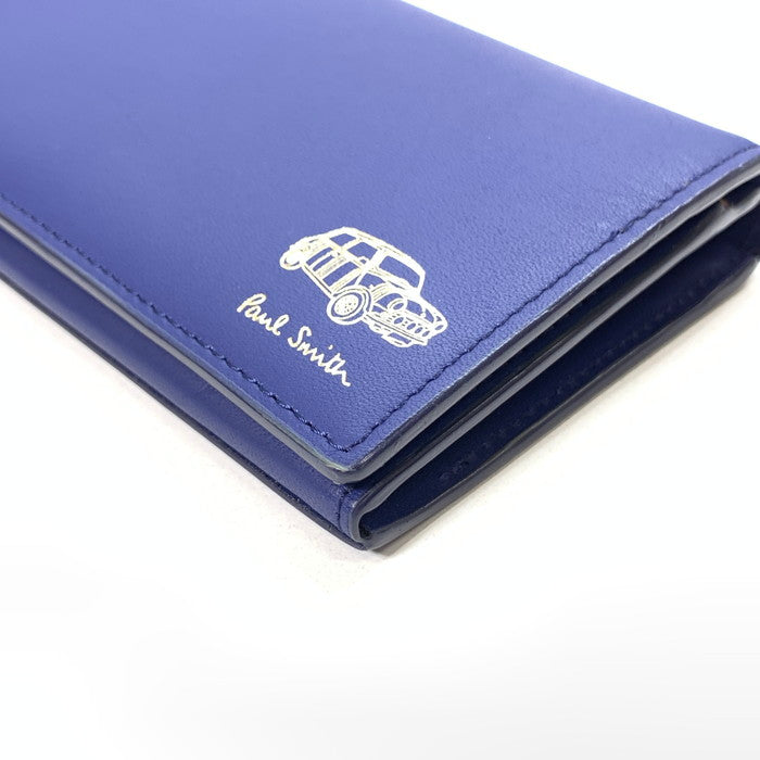 【中古美品】【メンズ】 ポール・スミス 長財布 ブランド 財布 ウォレット 200-250621-gm-28-fuz カラー：ブルー 万代Net店