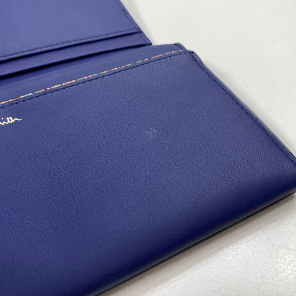 【中古美品】【メンズ】 ポール・スミス 長財布 ブランド 財布 ウォレット 200-250621-gm-28-fuz カラー：ブルー 万代Net店