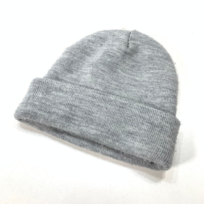 【中古品】【メンズ】 Supreme シュプリーム 18AW CLASSIC SCRIPT BEANIE ビーニー ニット帽 ブランド 帽子 185-260314-gm-21-fuz サイズ：F カラー：グレー 万代Net店