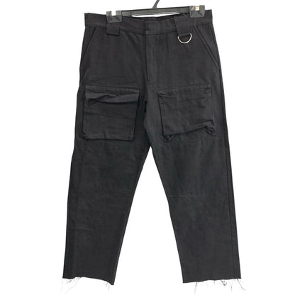 【中古品】【メンズ】 ASKYURSELF カーゴパンツ ボトムス ブランド 古着 152-251228-gm-23-fuz サイズ：32 カラー：ブラック 万代Net店