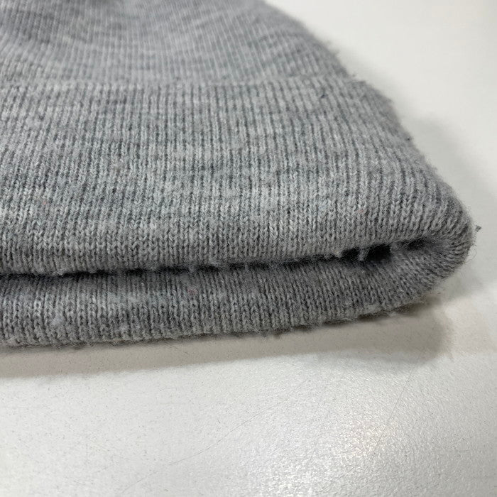 【中古品】【メンズ】 Supreme シュプリーム 18AW CLASSIC SCRIPT BEANIE ビーニー ニット帽 ブランド 帽子 185-260314-gm-21-fuz サイズ：F カラー：グレー 万代Net店