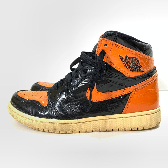 【中古品】【メンズ】 NIKE ナイキ 555088-028 AIR JORDAN 1 HIGH"SHATTERED BACKBOARD 3.0" エアジョーダン 1 シャタバ スニーカー 160-250614-gm-26-fuz サイズ：26.5cm カラー：オレンジ ブラック 万代Net店
