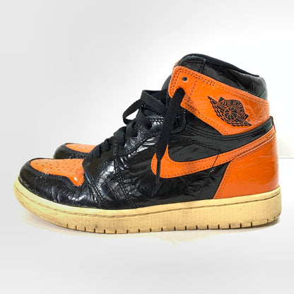 【中古品】【メンズ】 NIKE ナイキ 555088-028 AIR JORDAN 1 HIGH"SHATTERED BACKBOARD 3.0" エアジョーダン 1 シャタバ スニーカー 160-250614-gm-26-fuz サイズ：26.5cm カラー：オレンジ ブラック 万代Net店