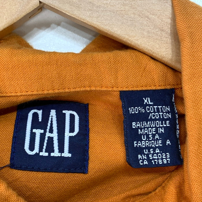 【中古品】【メンズ】 OLD GAP 長袖シャツ ブランド 古着 145-251228-gm-45-fuz サイズ：XL カラー：オレンジ 万代Net店