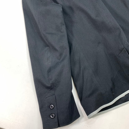 【中古品】【メンズ】 FRED PERRY フレッドペリー コットン テーラードジャケット アウター ブランド 古着 141-260315-gm-23-fuz サイズ：L カラー：ブラック 万代Net店
