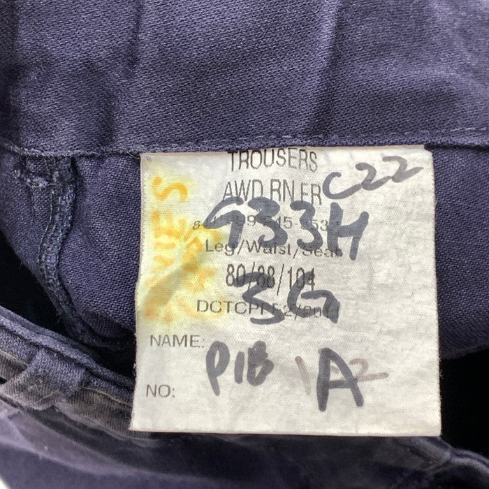 【中古品】【メンズ】 ROYAL NAVY 8415-99-245-553 COMBAT CARGO PANTS コンバットカーゴパンツ 古着 156-260322-gm-01-fuz サイズ：W88 カラー：ネイビー 万代Net店