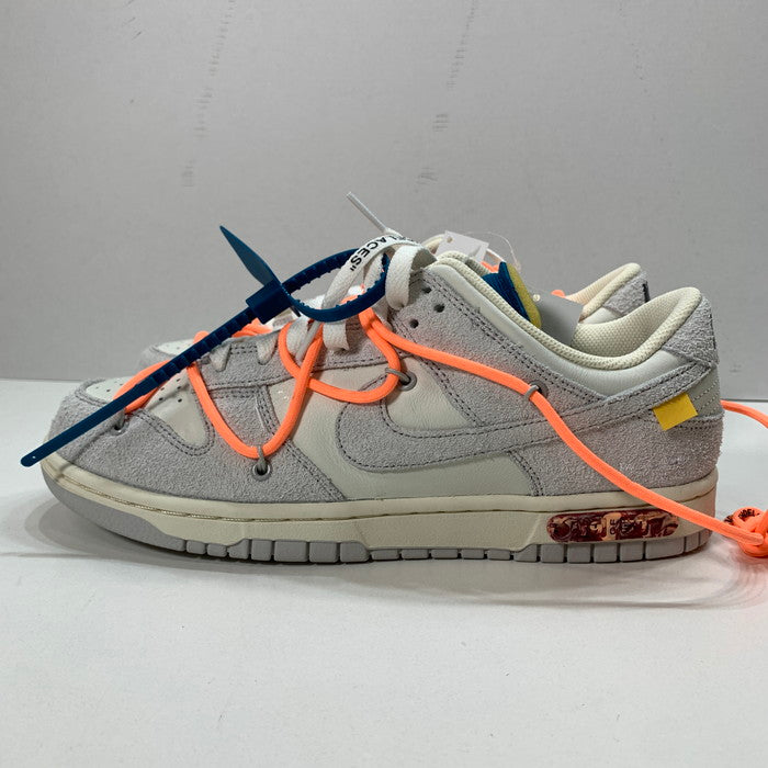 【中古美品】【メンズ】 NIKE ナイキ OFF-WHITE DJ0950-119 DUNK LOW 1 OF 50 "19" ダンク ロー スニーカー 160-250621-gm-30-fuz サイズ：26.5cm カラー：グレー 万代Net店