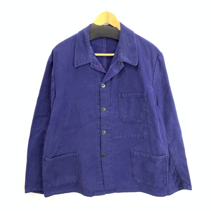 【中古品】【メンズ】 USED ユーロワークジャケット ミリタリー アウター 古着 145-260404-gm-18-fuz サイズ：54 カラー：ブルー 万代Net店