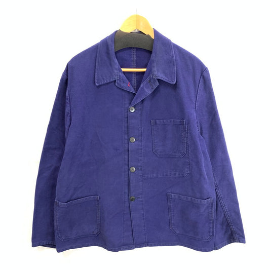 【中古品】【メンズ】 USED ユーロワークジャケット ミリタリー アウター 古着 145-260404-gm-18-fuz サイズ：54 カラー：ブルー 万代Net店