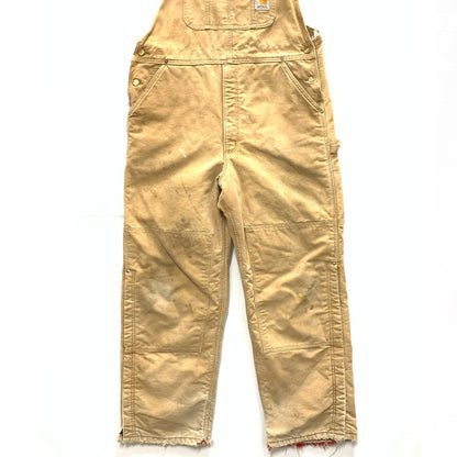 【中古品】【メンズ】 Carhartt カーハート オールインワン オーバーオール つなぎ トップス ブランド 古着 145-250427-gm-24-fuz サイズ：不明 カラー：ベージュ 万代Net店