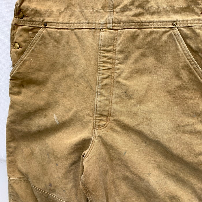 【中古品】【メンズ】 Carhartt カーハート オールインワン オーバーオール つなぎ トップス ブランド 古着 145-250427-gm-24-fuz サイズ：不明 カラー：ベージュ 万代Net店