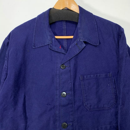 【中古品】【メンズ】 USED ユーロワークジャケット ミリタリー アウター 古着 145-260404-gm-18-fuz サイズ：54 カラー：ブルー 万代Net店