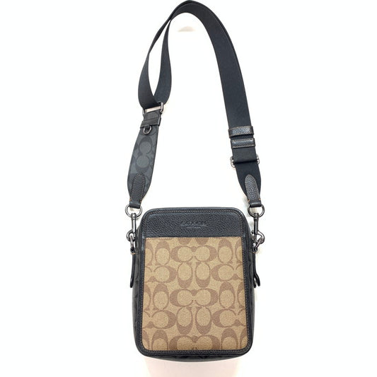 【中古品】【レディース】 COACH コーチ ショルダーバッグ ブランド カバン 180-251207-gm-06-fuz カラー：ブラック ブラウン 万代Net店