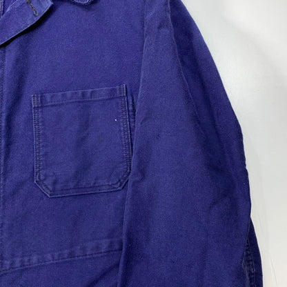 【中古品】【メンズ】 USED ユーロワークジャケット ミリタリー アウター 古着 145-260404-gm-18-fuz サイズ：54 カラー：ブルー 万代Net店