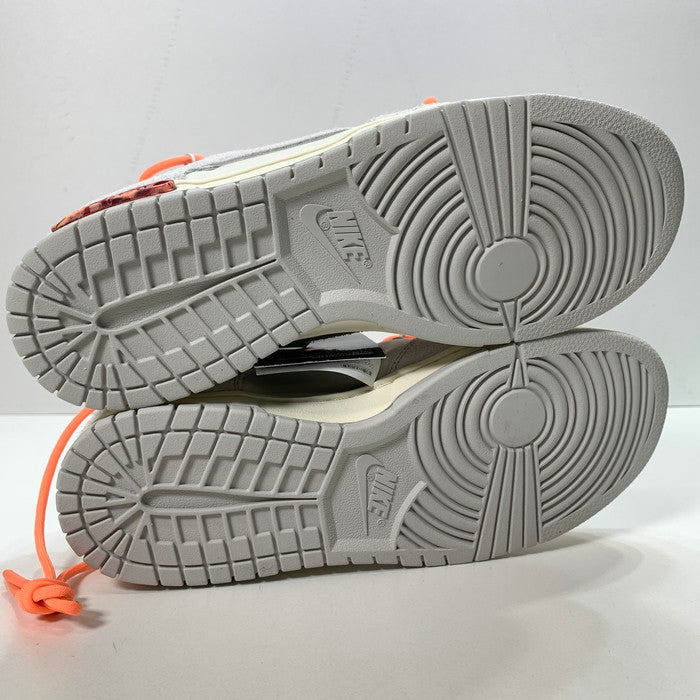 【中古美品】【メンズ】 NIKE ナイキ OFF-WHITE DJ0950-119 DUNK LOW 1 OF 50 "19" ダンク ロー スニーカー 160-250621-gm-30-fuz サイズ：26.5cm カラー：グレー 万代Net店