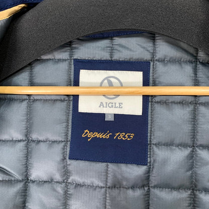 【中古品】【メンズ】 AIGLE エーグル 8504-07412 QUILTING LINER MODS COAT キルティングライナー モッズコート ブランド 古着 144-260307-gm-26-fuz サイズ：S カラー：ネイビー 万代Net店