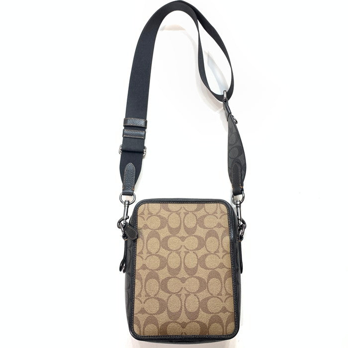 【中古品】【レディース】 COACH コーチ ショルダーバッグ ブランド カバン 180-251207-gm-06-fuz カラー：ブラック ブラウン 万代Net店