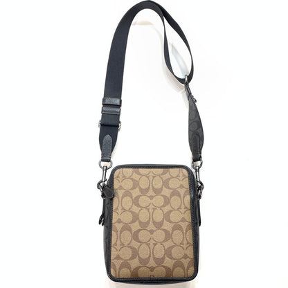 【中古品】【レディース】 COACH コーチ ショルダーバッグ ブランド カバン 180-251207-gm-06-fuz カラー：ブラック ブラウン 万代Net店