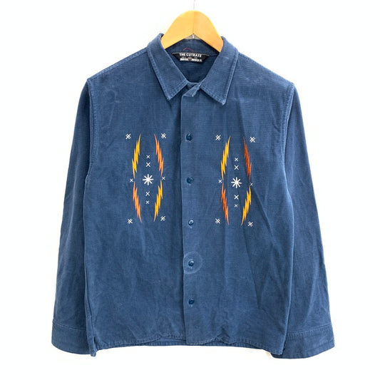 【中古品】【メンズ】 THE CUTRATE コーデュロイ長袖シャツ トップス ブランド 古着 145-251228-gm-47-fuz サイズ：M カラー：ブルー 万代Net店