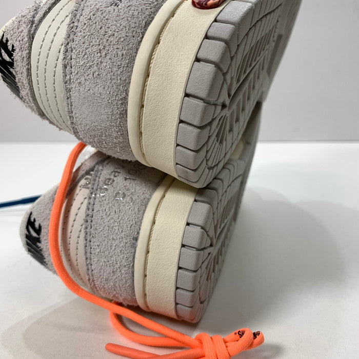 【中古美品】【メンズ】 NIKE ナイキ OFF-WHITE DJ0950-119 DUNK LOW 1 OF 50 "19" ダンク ロー スニーカー 160-250621-gm-30-fuz サイズ：26.5cm カラー：グレー 万代Net店