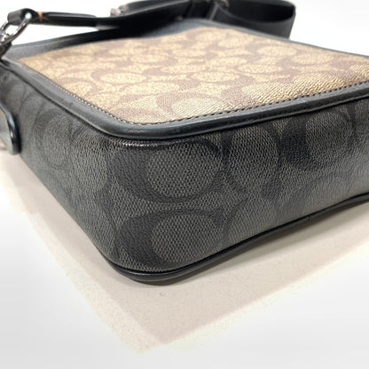 【中古品】【レディース】 COACH コーチ ショルダーバッグ ブランド カバン 180-251207-gm-06-fuz カラー：ブラック ブラウン 万代Net店