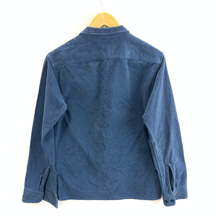 【中古品】【メンズ】 THE CUTRATE コーデュロイ長袖シャツ トップス ブランド 古着 145-251228-gm-47-fuz サイズ：M カラー：ブルー 万代Net店