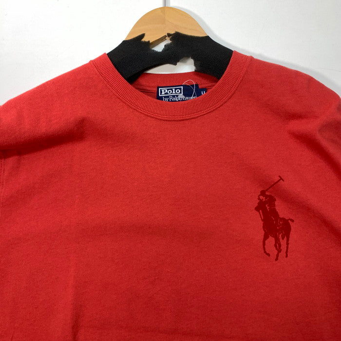 【中古美品】【メンズ】 POLO RALPH LAUREN ポロ・ラルフローレン 半袖Tシャツ ブランド 古着 147-260110-gm-01-fuz サイズ：LL カラー：レッド 万代Net店