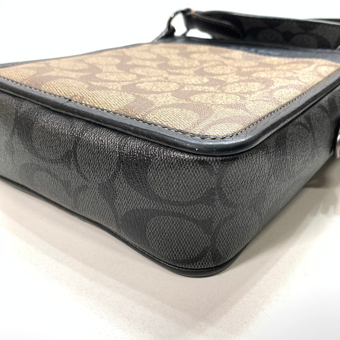 【中古品】【レディース】 COACH コーチ ショルダーバッグ ブランド カバン 180-251207-gm-06-fuz カラー：ブラック ブラウン 万代Net店