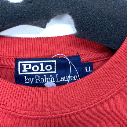 【中古美品】【メンズ】 POLO RALPH LAUREN ポロ・ラルフローレン 半袖Tシャツ ブランド 古着 147-260110-gm-01-fuz サイズ：LL カラー：レッド 万代Net店