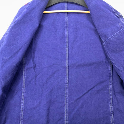 【中古品】【メンズ】 USED ユーロワークジャケット ミリタリー アウター 古着 145-260404-gm-18-fuz サイズ：54 カラー：ブルー 万代Net店