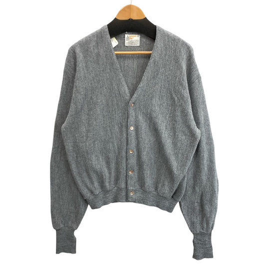 【中古品】【メンズ】 LONDON FOG 70s ウールカーディガン トップス ブランド 古着 145-260228-gm-17-fuz サイズ：XL カラー：グレー 万代Net店