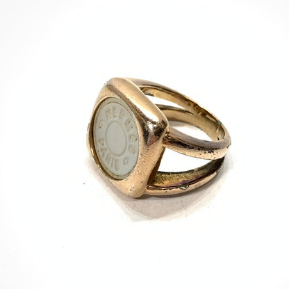 【中古品】【メンズ/レディース】 HERMES エルメス コロゾセリエ ゴールドシェルリング ブランド アクセサリー 指輪 182-251129-gm-29-fuz サイズ：52(約11.5号） カラー：ゴールド 11.5号 万代Net店