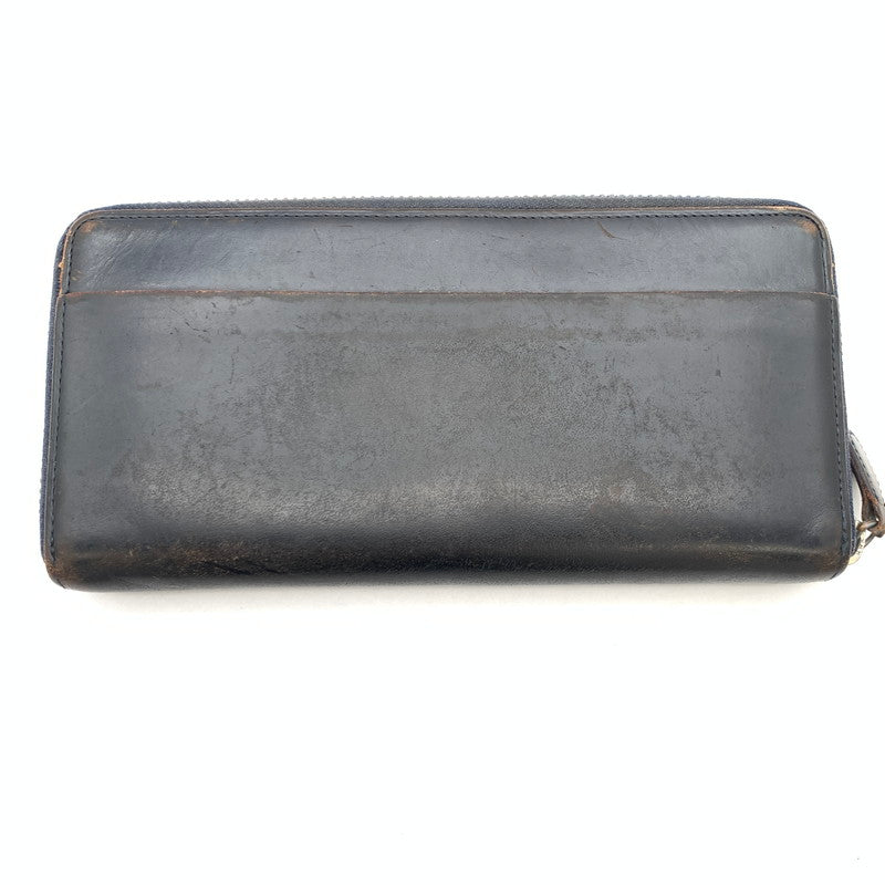 【中古品】【メンズ】 GANZO ガンゾ レザー長財布 ブランド ウォレット 200-260418-gm-23-fuz カラー：ブラック 万代Net店