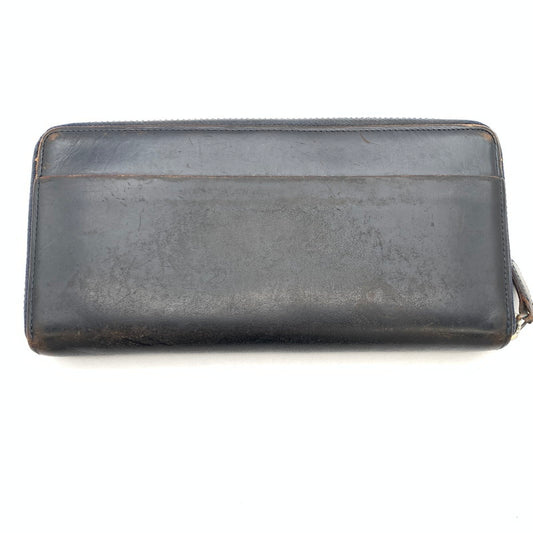 【中古品】【メンズ】 GANZO ガンゾ レザー長財布 ブランド ウォレット 200-260418-gm-23-fuz カラー：ブラック 万代Net店