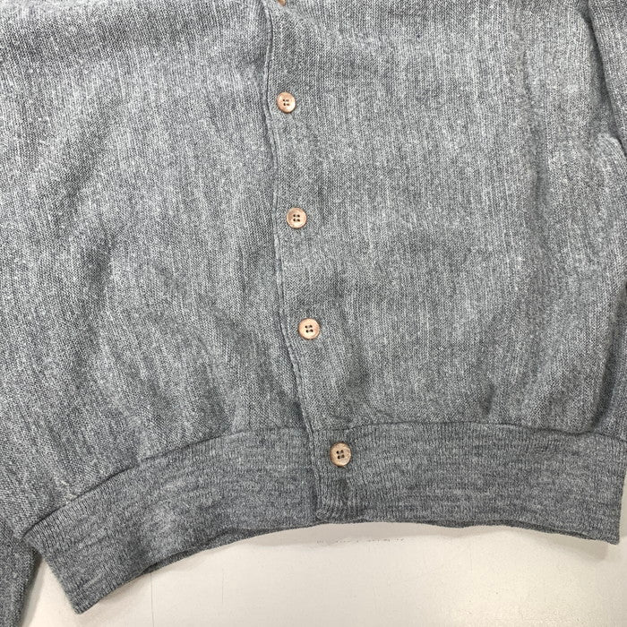 【中古品】【メンズ】 LONDON FOG 70s ウールカーディガン トップス ブランド 古着 145-260228-gm-17-fuz サイズ：XL カラー：グレー 万代Net店