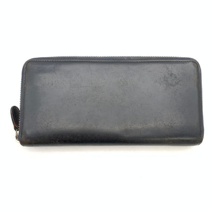【中古品】【メンズ】 GANZO ガンゾ レザー長財布 ブランド ウォレット 200-260418-gm-23-fuz カラー：ブラック 万代Net店