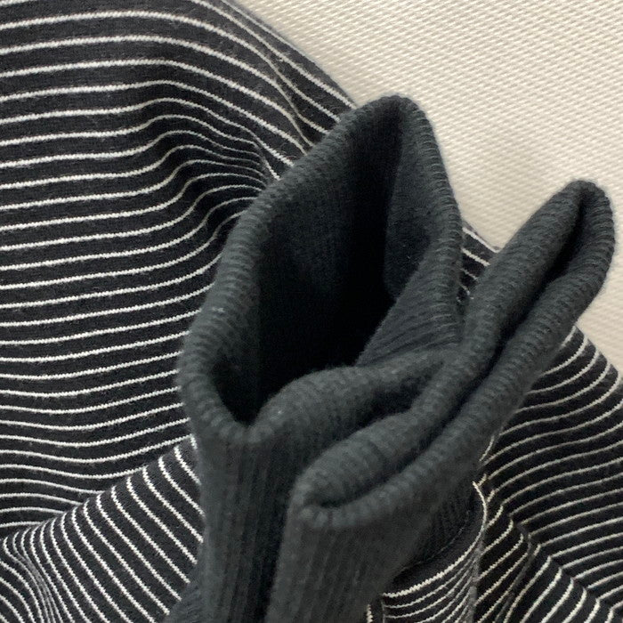 【中古美品】【メンズ】 ENNOY BORDER HOODED SWEAT スウェット トップス アウター ブランド 古着 140-250913-gm-24-fuz サイズ：L カラー：ブラック ストライプ 万代Net店