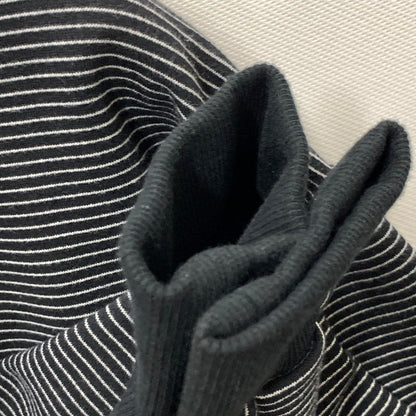 【中古美品】【メンズ】 ENNOY BORDER HOODED SWEAT スウェット トップス アウター ブランド 古着 140-250913-gm-24-fuz サイズ：L カラー：ブラック ストライプ 万代Net店