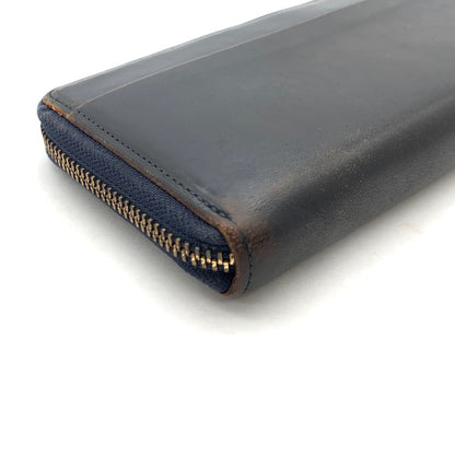 【中古品】【メンズ】 GANZO ガンゾ レザー長財布 ブランド ウォレット 200-260418-gm-23-fuz カラー：ブラック 万代Net店